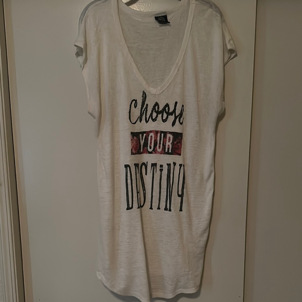 Women's White Graphic Tee